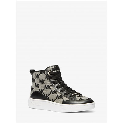Shea Logo Jacquard High-Top Sneaker