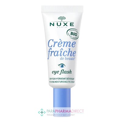 Nuxe Crème Fraiche de Beauté - Eye Flash - Soin Yeux Hydratant Défatigant BIO 15ml