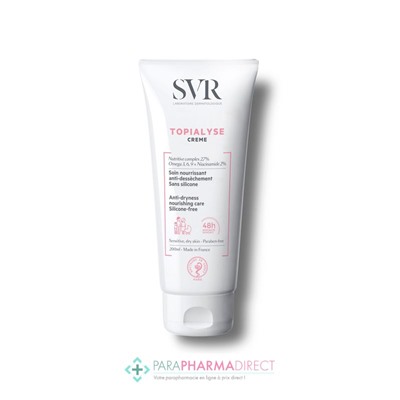 SVR Topialyse Crème Soin Nourrissant Anti-Dessèchement sans Silicone 200ml