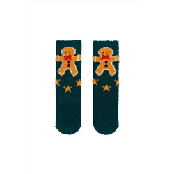 Calcetines antideslizantes Verde oscuro y mostaza