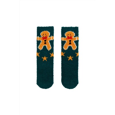 Calcetines antideslizantes Verde oscuro y mostaza