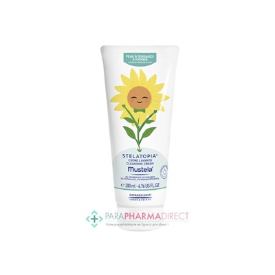Mustela Peau à Tendance Atopique Stelatopia Crème Lavante 200ml Edition Limitée Tournesol