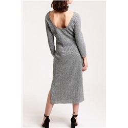 Vestido Negro y plateado