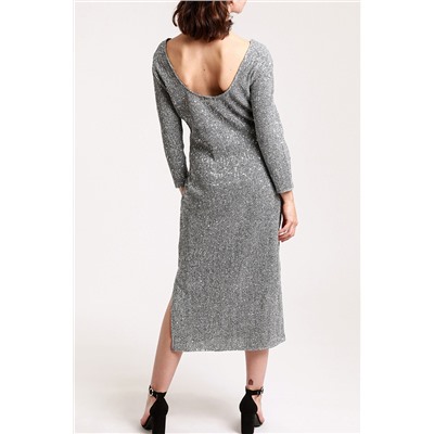Vestido Negro y plateado