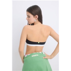 Sujetador bandeau copas extraíbles negro