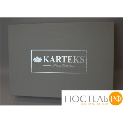 929/240.017 Комплект для спальни "KARTEKS" 5 предметов (КПБ р.евро(4пр.)+плед 220х240см), арт. ROMANTIС-017