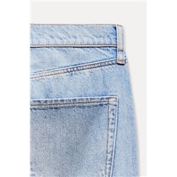ZW COLLECTION STRAIGHT COATED-EFFECT MID-WAIST JEANS