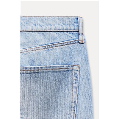 ZW COLLECTION STRAIGHT COATED-EFFECT MID-WAIST JEANS