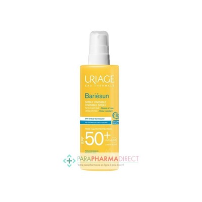 Uriage Bariésun Spray Invisible Non Parfumé SPF50+ 200ml