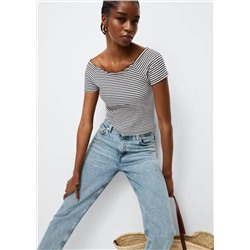 Vaqueros mom tiro alto -  Mujer | MANGO OUTLET España