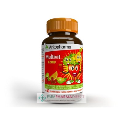 ArkoPharma Azinc Multivit Croisance & Vitalité 60 gommes