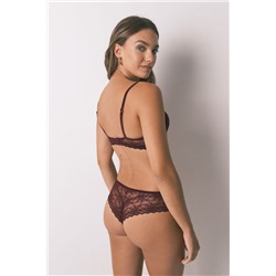 Sujetador GORGEOUS push up encaje burdeos
