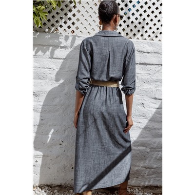 MIDI DRESS WITH BELT