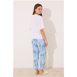 Pijama Capri 100% algodón estampado flores