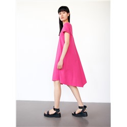 Asymmetric midi dress