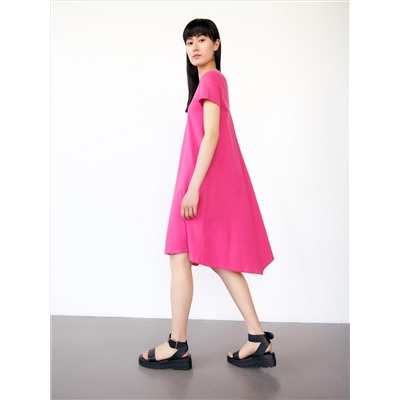 Asymmetric midi dress