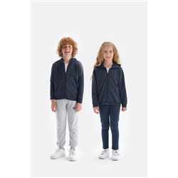 Dagi Lacivert Kapüşonlu Fermuarlı Sweatshırt 22WU11130BD_LC