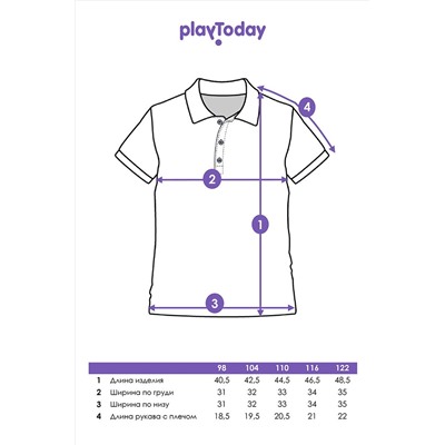 Футболка-поло PLAYTODAY, 1088619