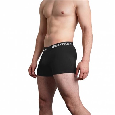 SportSpar  Sportspar.de Herren "Sparbuchse" Boxershorts schwarz-weiß