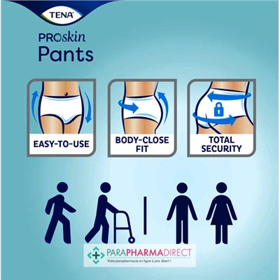Tena Proskin Pants Sous-Vêtement Absorbants Super Taille L x12