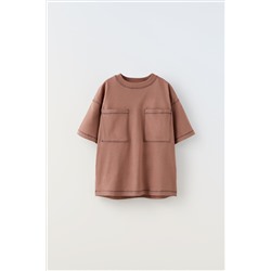 CAMISETA PESPUNTE BOLSILLOS