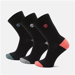 WOMEN'S SAGAMORE BEACH HALF CUSHION CREW SOCKS - 3 PACK