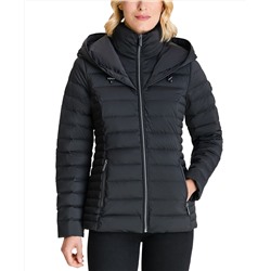 MICHAEL Michael Kors Hooded Stretch Packable Down Puffer Coat, Created for Macy's
