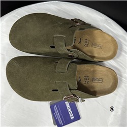 Тапочки унисекс из натуральной кожи и пробковой подошвой BIRKENSTOC*K