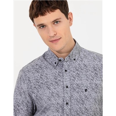 Siyah Slim Fit Uzun Kollu Gömlek