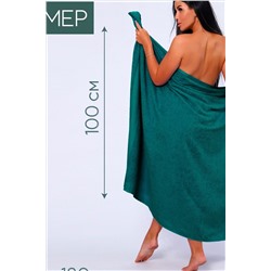 Полотенце банное махровое Софатекс 100х180 для ванны и душа НАТАЛИ #1019137