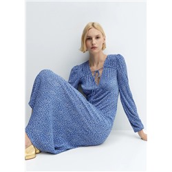 Vestido estampado lazo