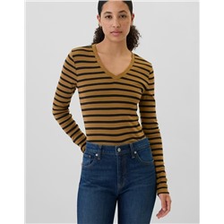 Favorite Stripe V-Neck T-Shirt