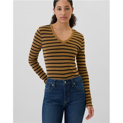 Favorite Stripe V-Neck T-Shirt