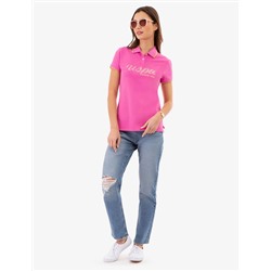 LUREX SCRIPT TIPPED POLO SHIRT