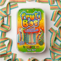 Жев. мармелад Frutibos 250 г "Ремешки" со вкусом тутти-фрутти в кислой обсыпке 1/12, шт