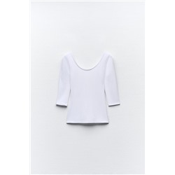POLYAMIDE T-SHIRT WITH ROUND NECKLINE