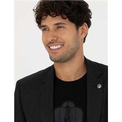 Siyah Ekstra Slim Fit Blazer Ceket