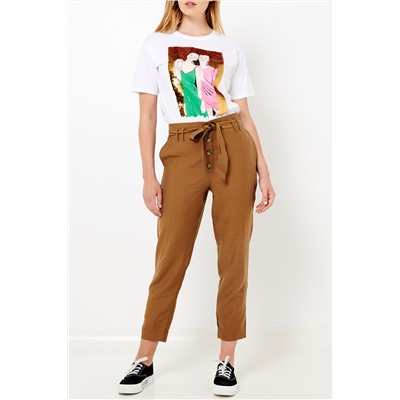 Pantalón pitillo Caqui