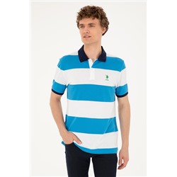 Erkek Regular Fit Polo Yaka Saks Tişört
