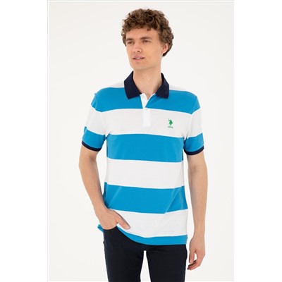 Erkek Regular Fit Polo Yaka Saks Tişört