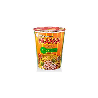 Лапша быстрого приготовления со вкусом свинины от MAMA в стаканчике 42 гр / MAMA Noodles Cup Pork Flavor 42 gr