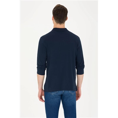 Erkek Lacivert Basic Sweatshirt