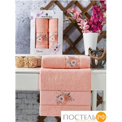 11778 Комп. Пол. MERZUKA махр. в короб. (50x90/1)(70х140/1) 2 шт.DURU оранжевый