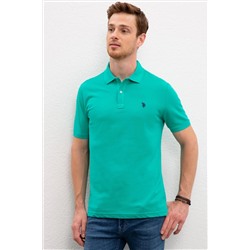 Erkek Yeşil Basic Polo Yaka Tişört