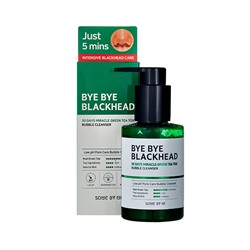 SOME BY MI BYE BYE BLACKHEAD 30 DAYS MIRACLE GREEN TEA TOX BUBBLE CLEANSER Пузырьковая маска-пенка д 120мл