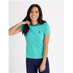 RINGER NECK TRIM T-SHIRT
