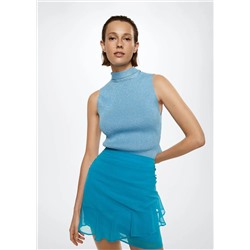 Falda drapeada volantes -  Mujer | MANGO OUTLET Melilla