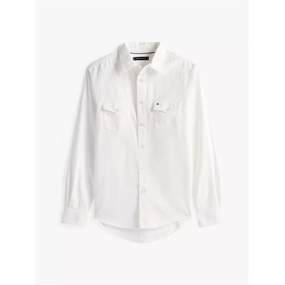 Regular Fit Denim Western Shirt