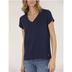 Lacivert Comfort Fit Basic Tişört