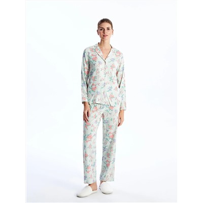 LC Waikiki Gömlek Yaka Çiçekli Uzun Kollu Kadın Pijama Takımı, LCW DREAM                                            
                                            Gömlek Yaka Çiçekli Uzun Kollu Kadın Pijama Takımı